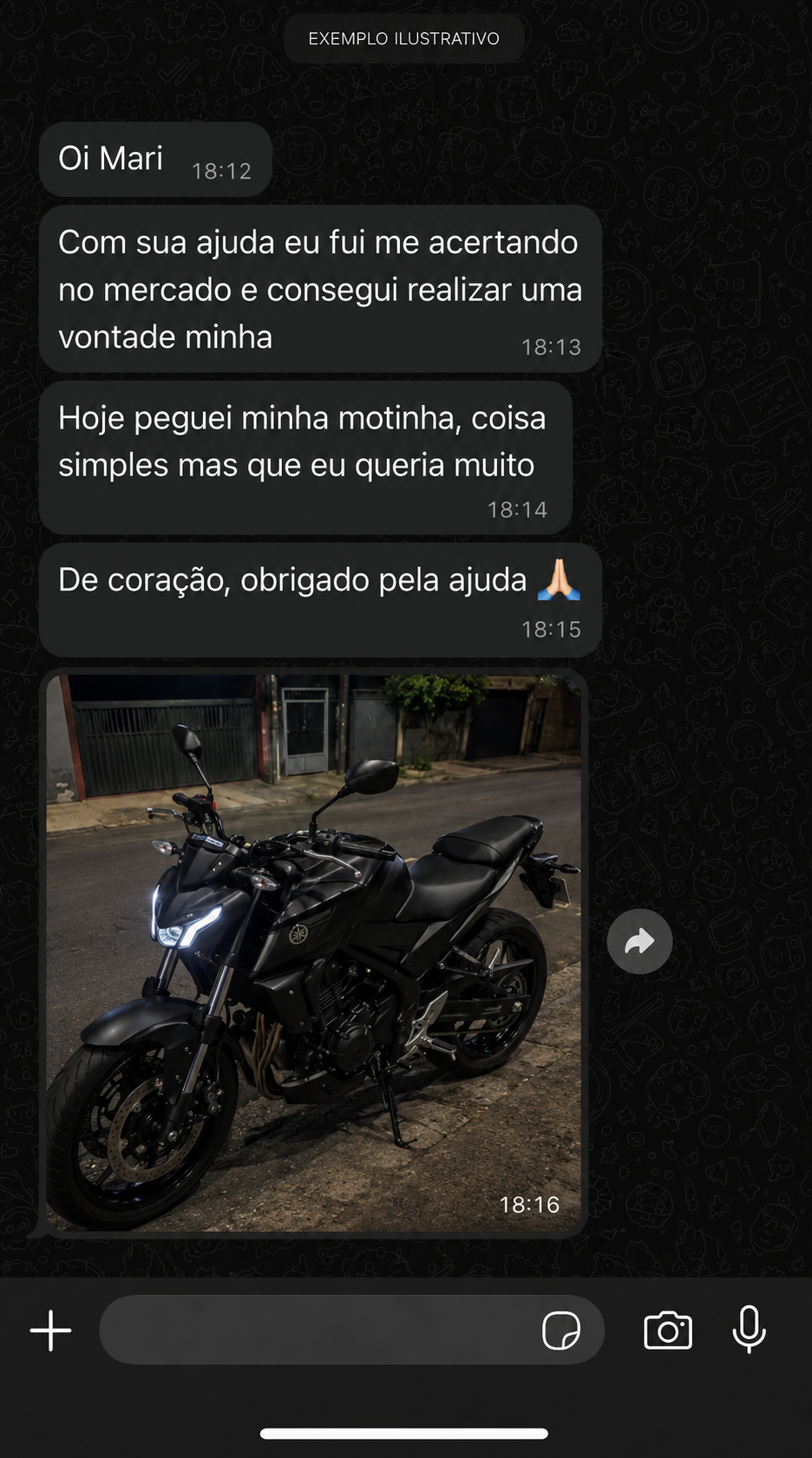 Depoimento de aluno da Mari Trader 3